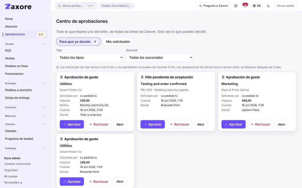 Cada decisión pendiente en un solo Centro de aprobaciones